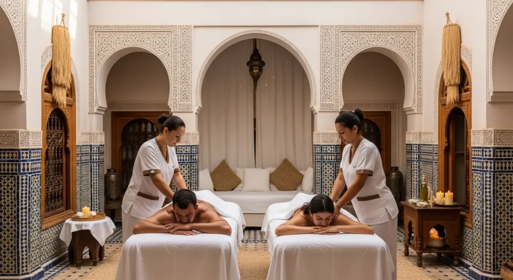 Massage Duo à Domicile Marrakech : Expérience Couple de Lux